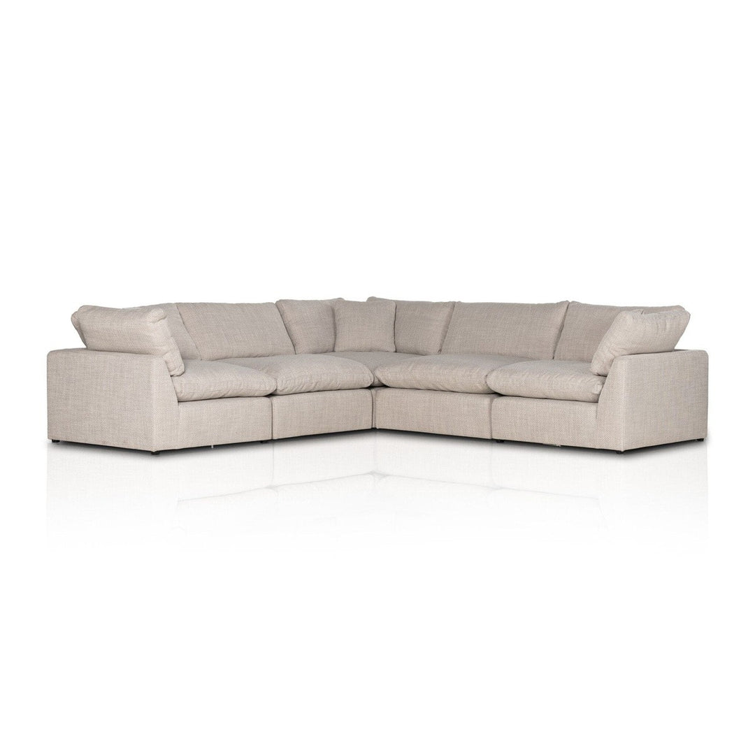 Sadie 5-Piece Sectional - Gibson Wheat - Without Ottoman