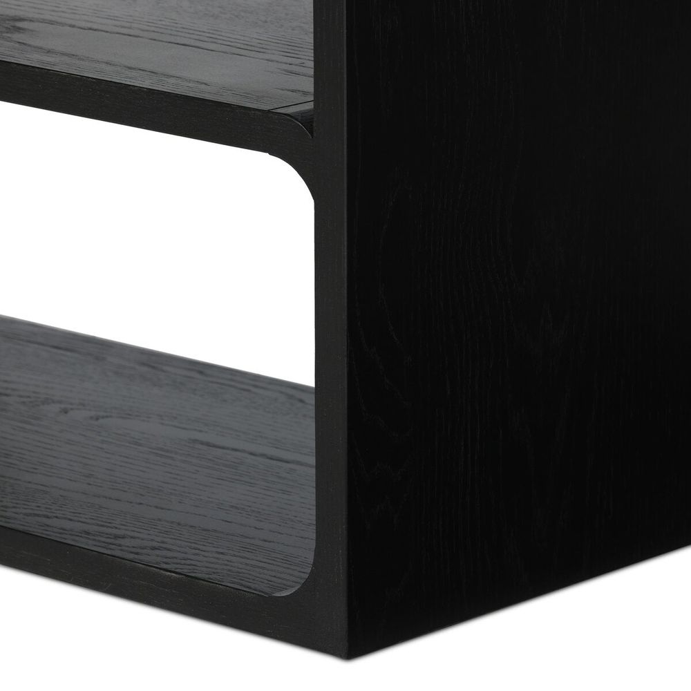 Risa Bookcase: Brushed Ebony Oak Veneer