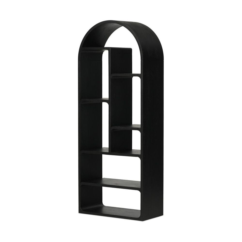 Bookcases & Etageres Risa Bookcase: Brushed Ebony Oak Veneer