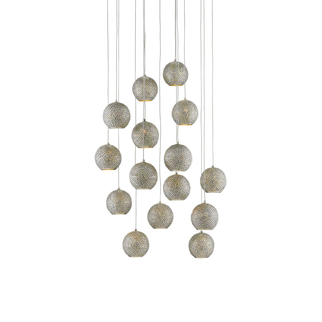 Giro 15-Light Round Multi-Drop Pendant