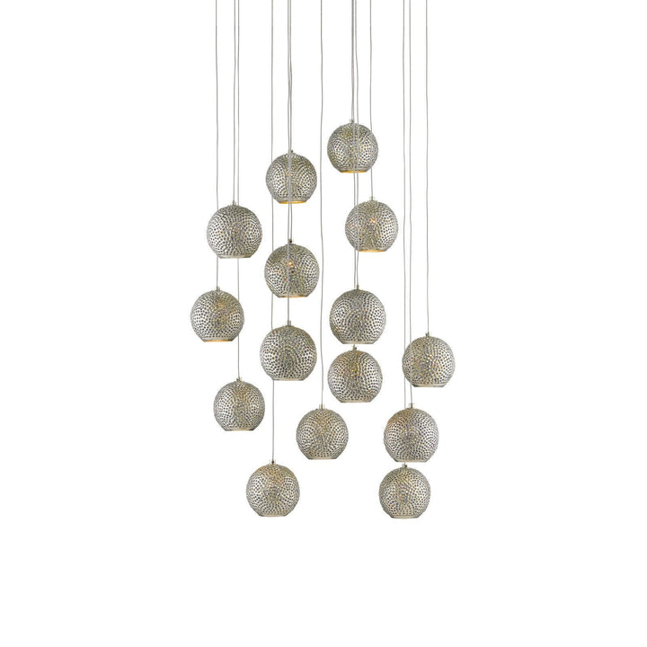 Giro 15-Light Round Multi-Drop Pendant