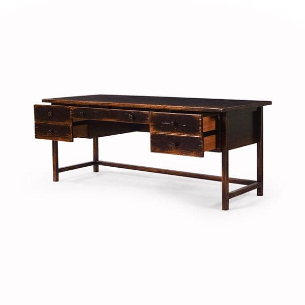 Reign Desk - Distressed Walnut-Four Hands-FH-232718-003-Desks-3-France and Son