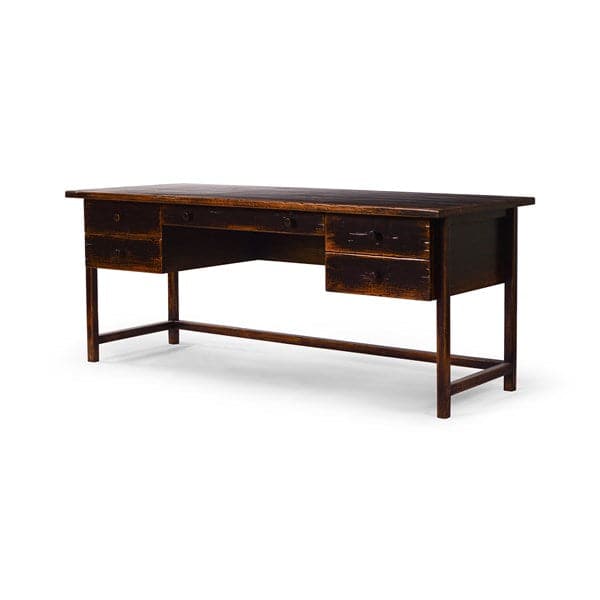 Reign Desk - Distressed Walnut-Four Hands-FH-232718-003-Desks-1-France and Son