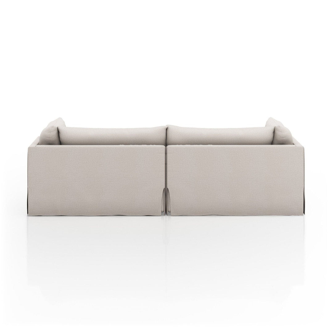 Haven Slipcover Double Chaise Sectional - Bennett Moon - 102"