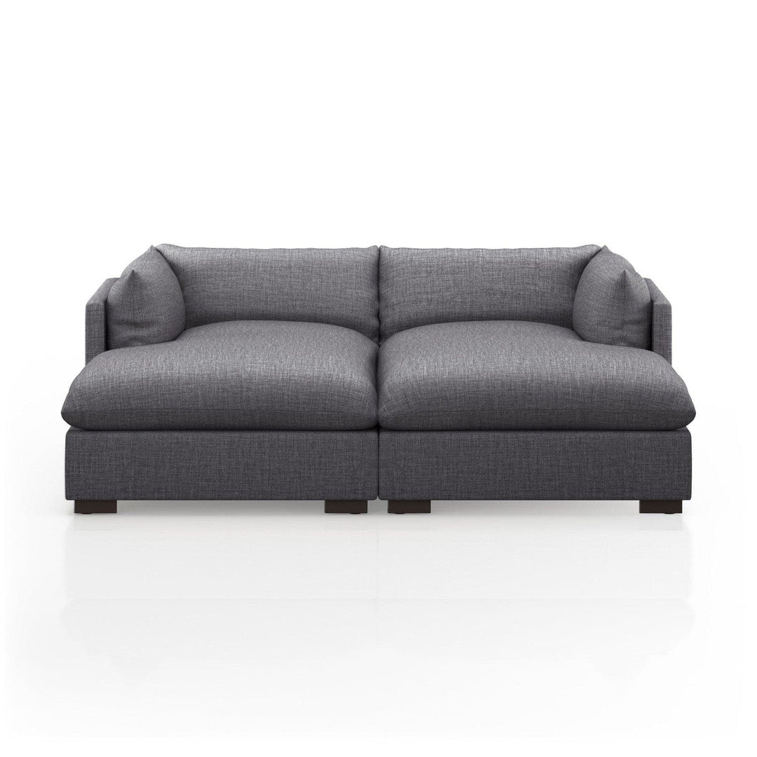 Holden Double Chaise Sectional - Bennett Charcoal - 87"