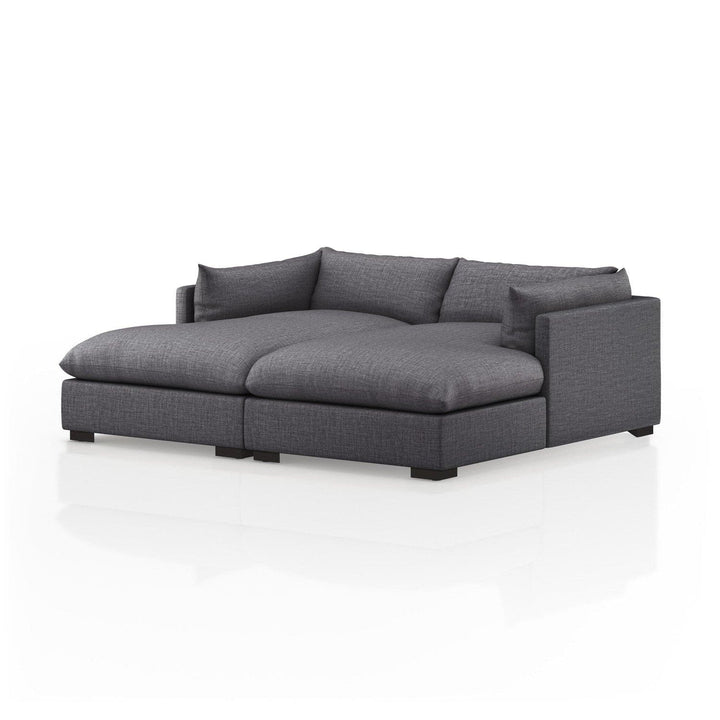 Holden Double Chaise Sectional - Bennett Charcoal - 87"