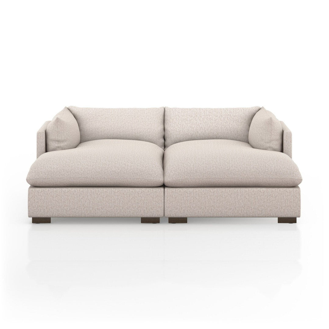 Holden Double Chaise Sectional - Bayside Pebble - 87"