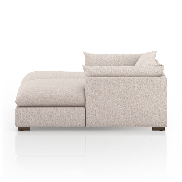 Holden Double Chaise Sectional - Bayside Pebble - 87"