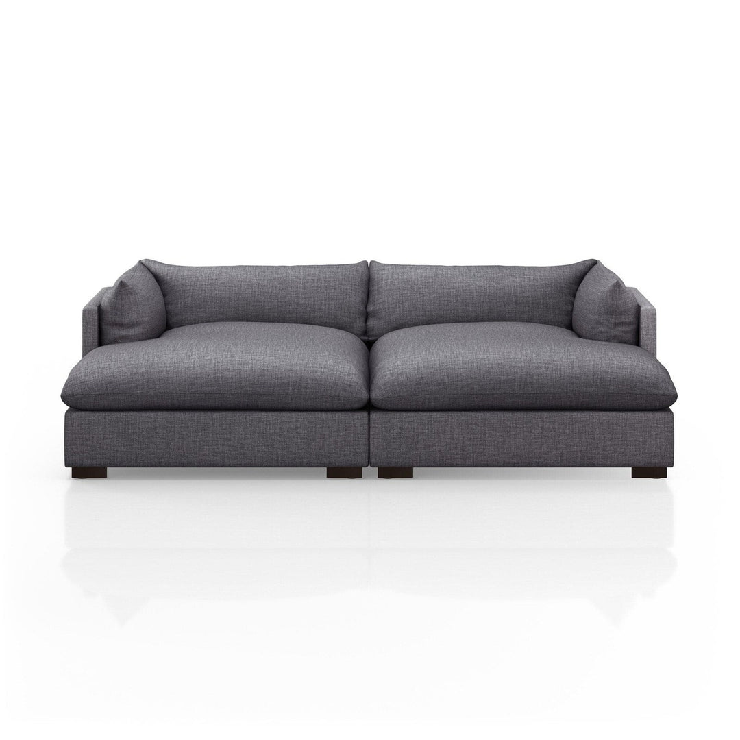 Holden Double Chaise Sectional - Bennett Charcoal - 102"