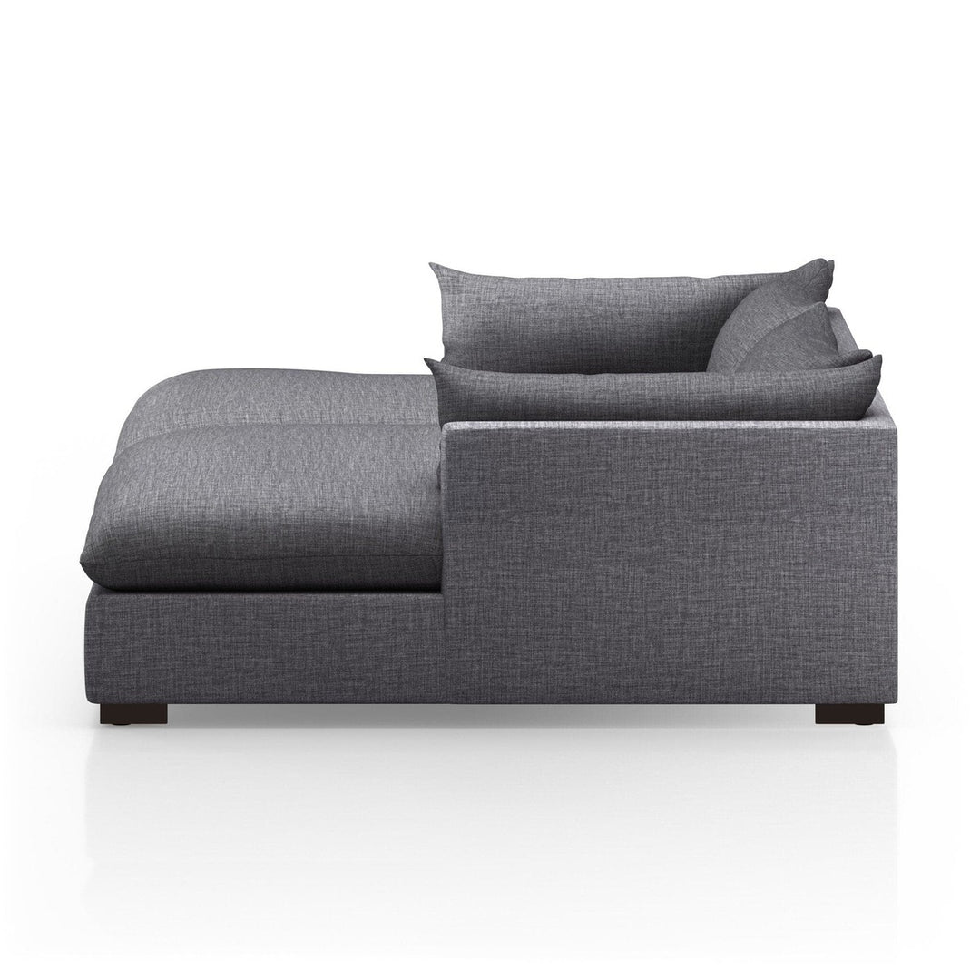 Holden Double Chaise Sectional - Bennett Charcoal - 102"