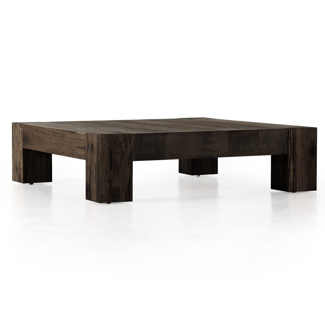 Ashford Square Coffee Table - Ebony Rustic Wormwood Oak