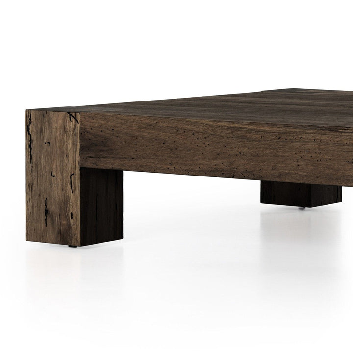 Ashford Square Coffee Table - Ebony Rustic Wormwood Oak