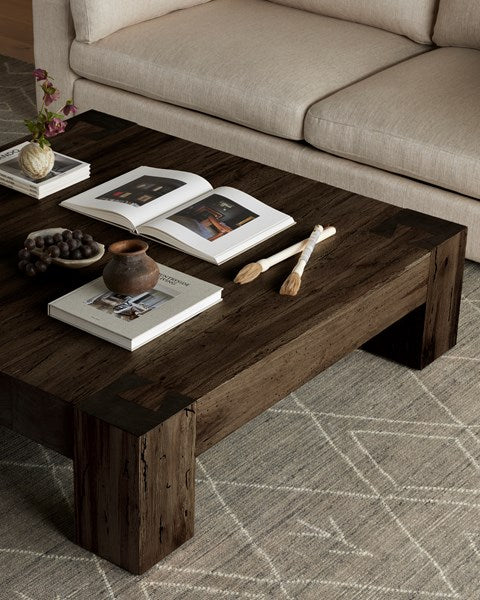 Abaso Coffee Table-Four Hands-FH-232775-001-Coffee TablesRustic Wormwood Oak-3-France and Son