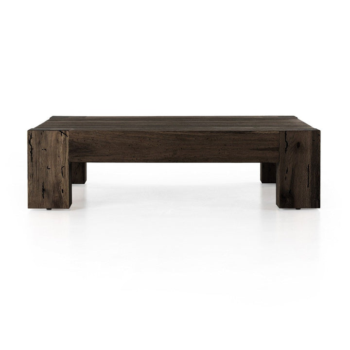 Ashford Square Coffee Table - Ebony Rustic Wormwood Oak