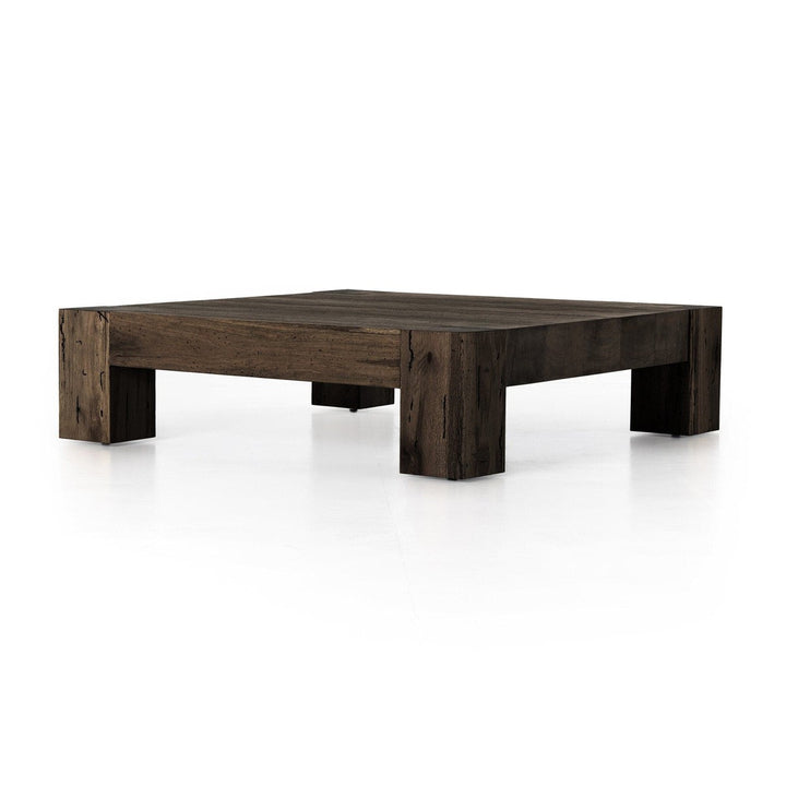 Ashford Square Coffee Table - Ebony Rustic Wormwood Oak