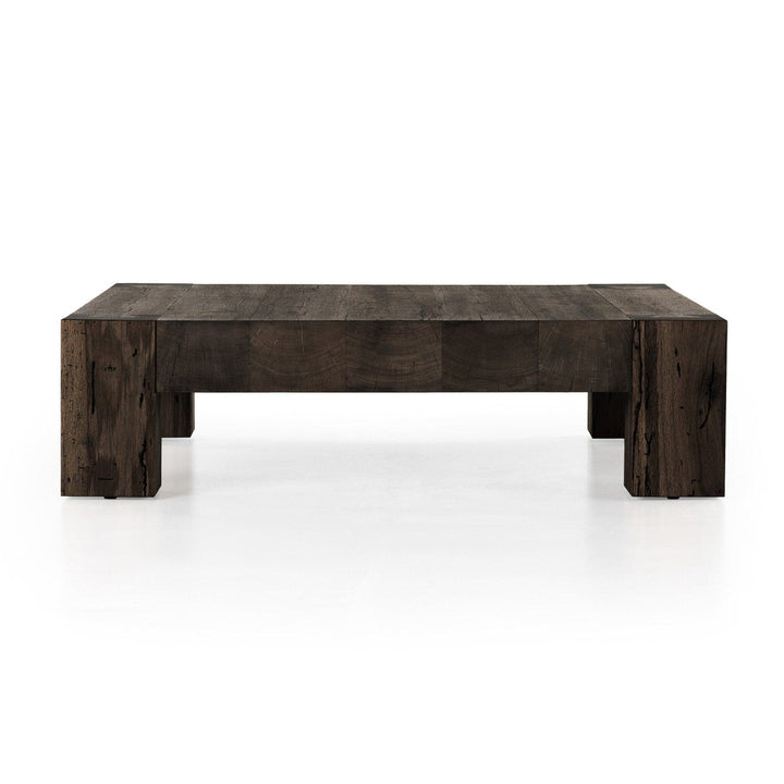 Ashford Square Coffee Table - Ebony Rustic Wormwood Oak