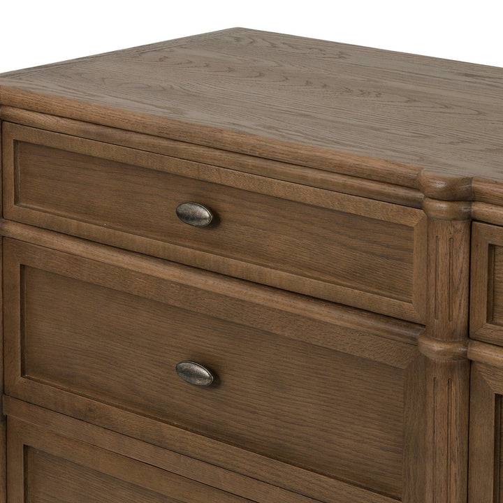 Marseille 9 Drawer Dresser - Toasted Oak