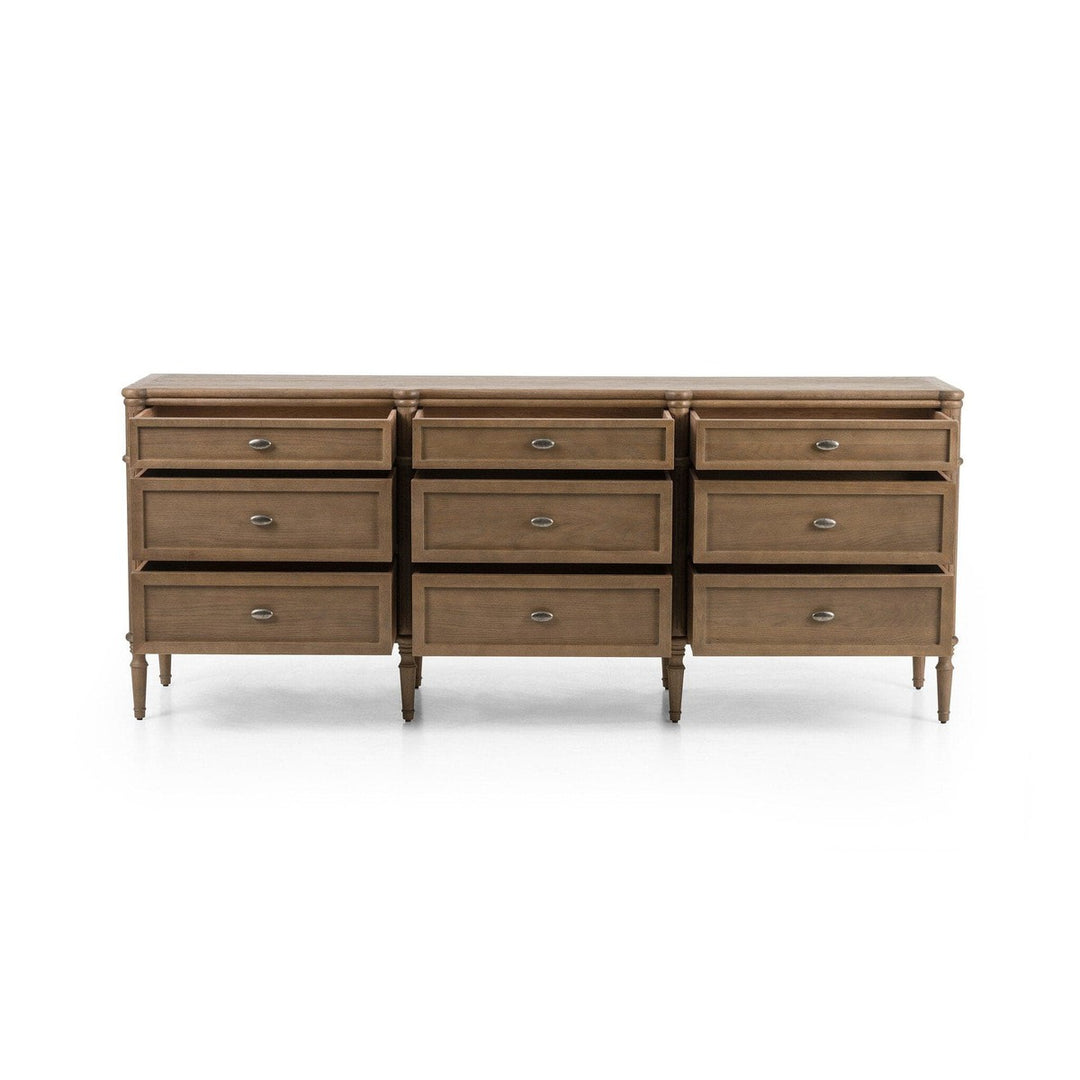 Marseille 9 Drawer Dresser - Toasted Oak