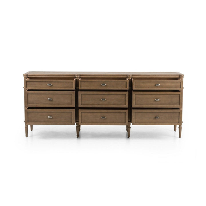 Marseille 9 Drawer Dresser - Toasted Oak