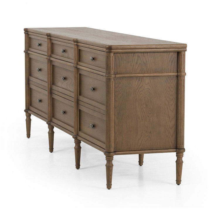 Marseille 9 Drawer Dresser - Toasted Oak