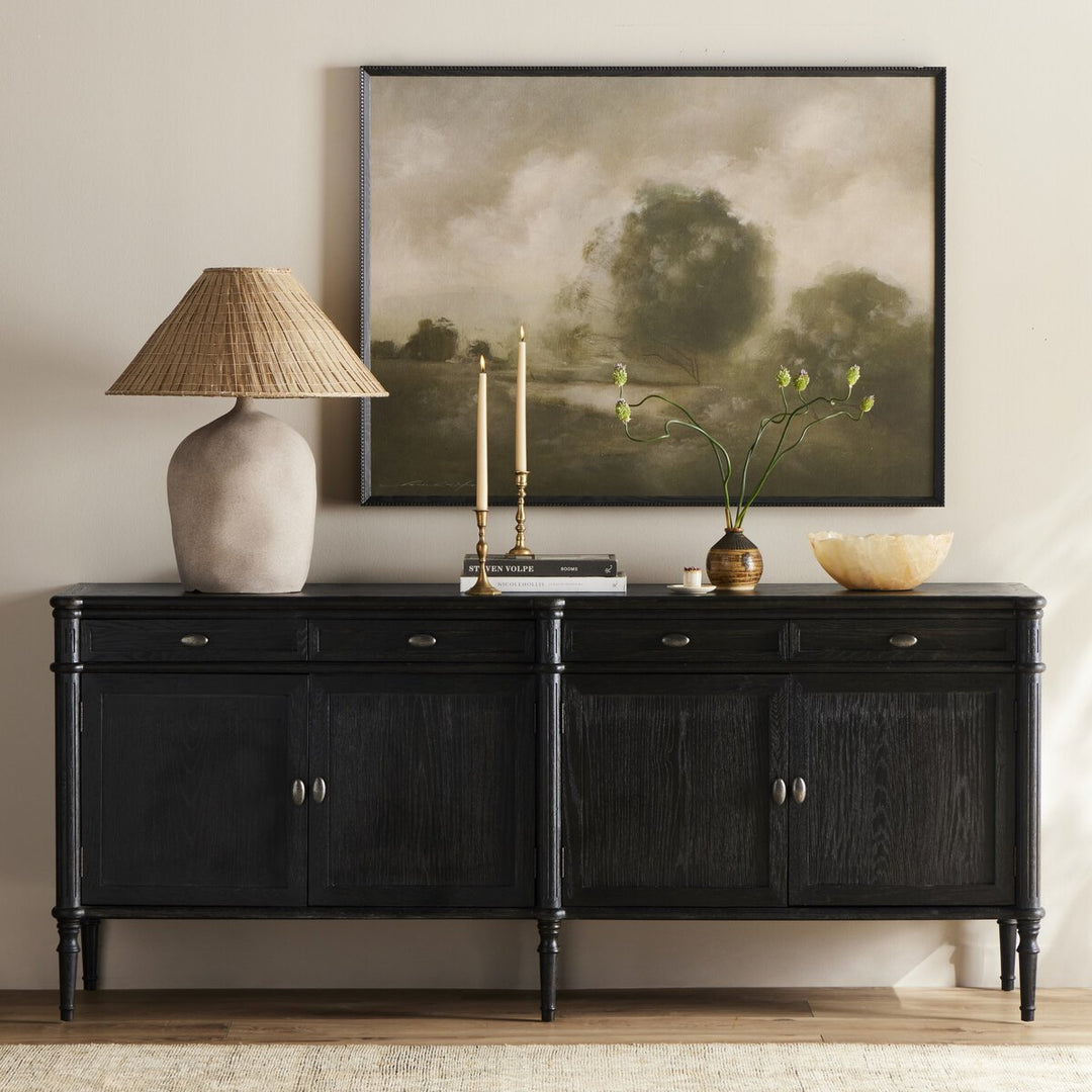 Marseille Sideboard - Distressed Black