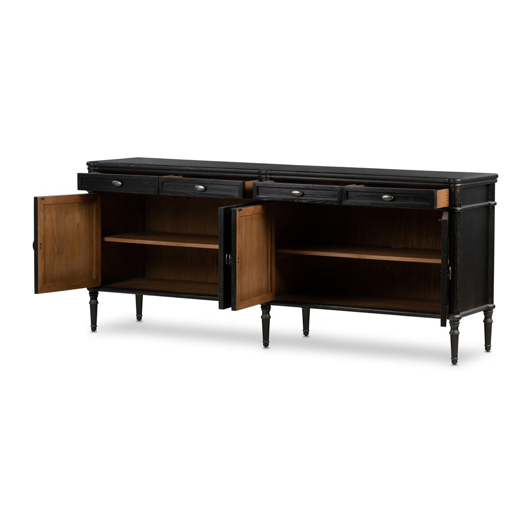 Marseille Sideboard - Distressed Black