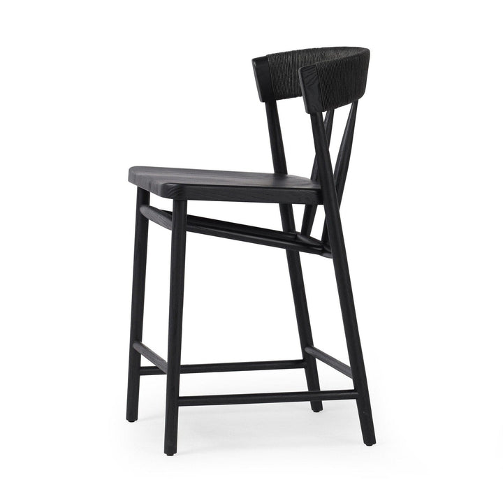 Archer Counter Stool - Black Rush