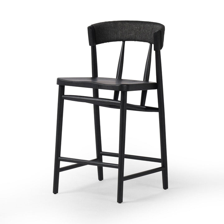 Archer Counter Stool - Black Rush