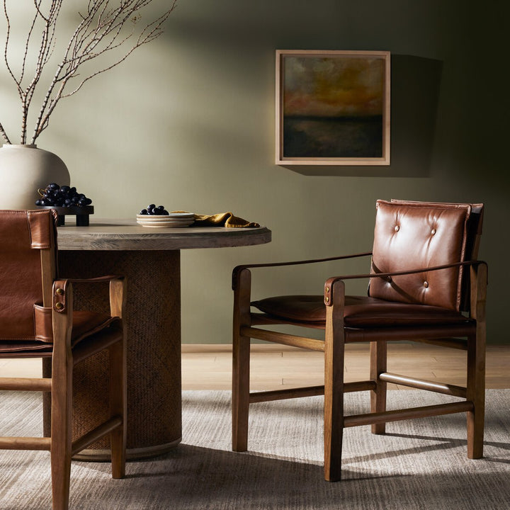 Vance Dining Armchair - Sonoma Chestnut