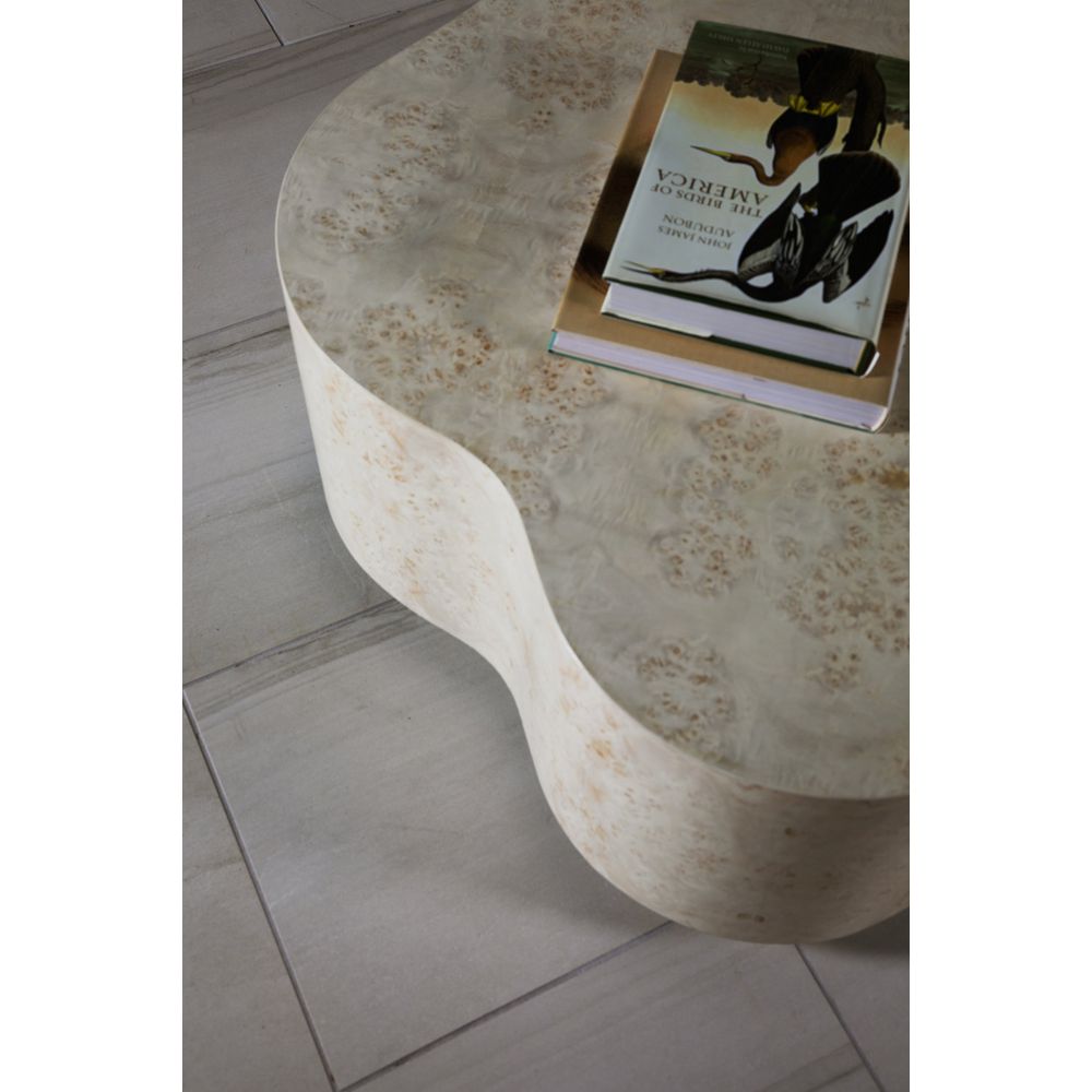 Coffee Tables Baronet Asymmetrical Cocktail Table - Antiqued White