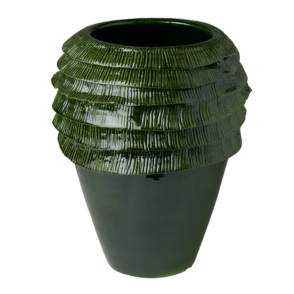 Fringe Vase-ABIGAILS-ABIGAILS-233022-VasesGreen-2-France and Son