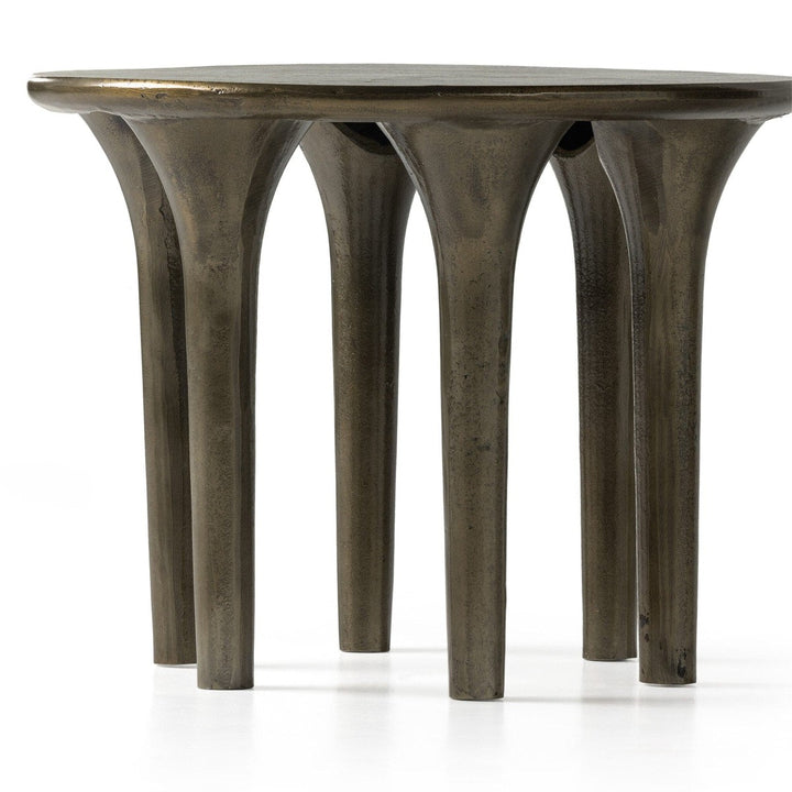 Callen End Table - Aged Bronze