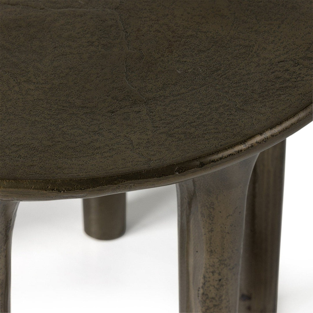 Callen End Table - Aged Bronze