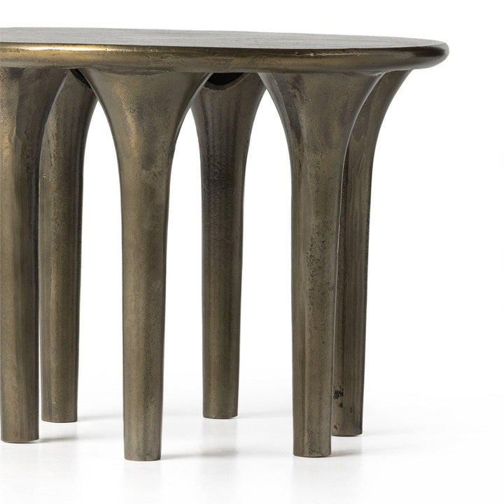 Callen End Table - Aged Bronze