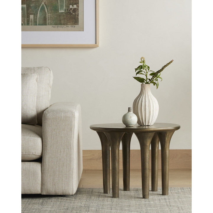 Callen End Table - Aged Bronze