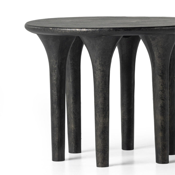 Callen End Table - Raw Black