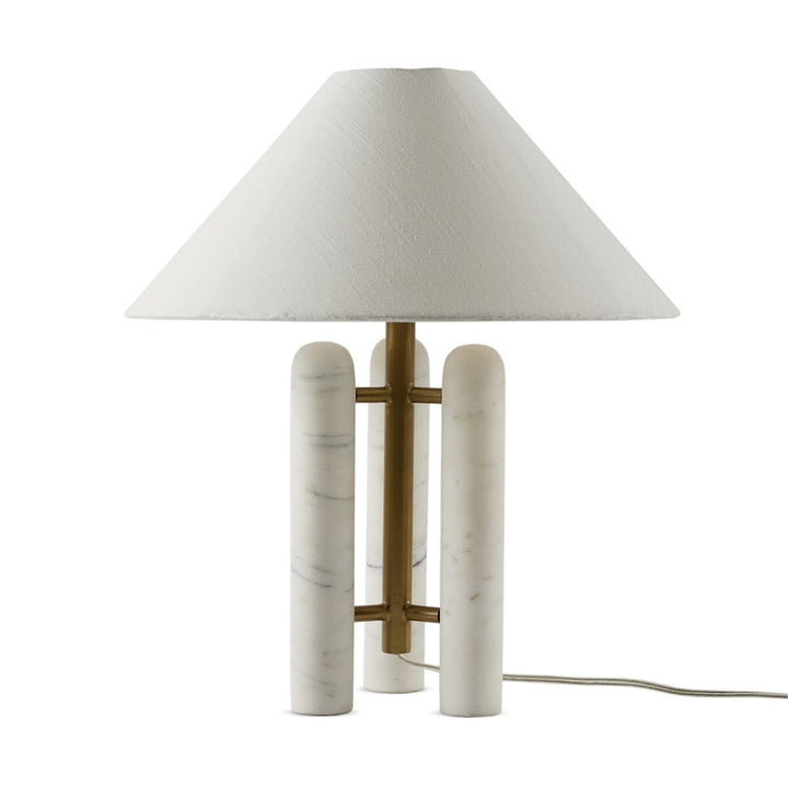 Da Vinci Table Lamp - White Silk