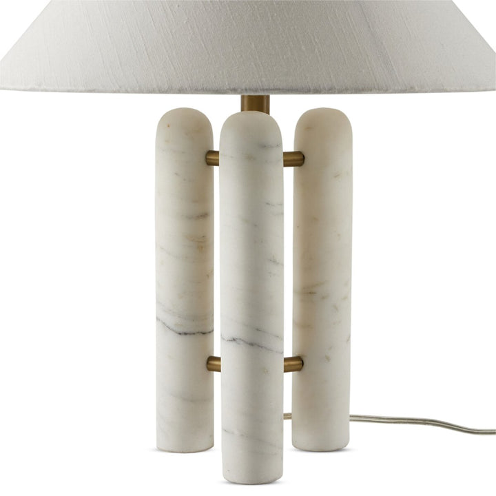 Da Vinci Table Lamp - White Silk