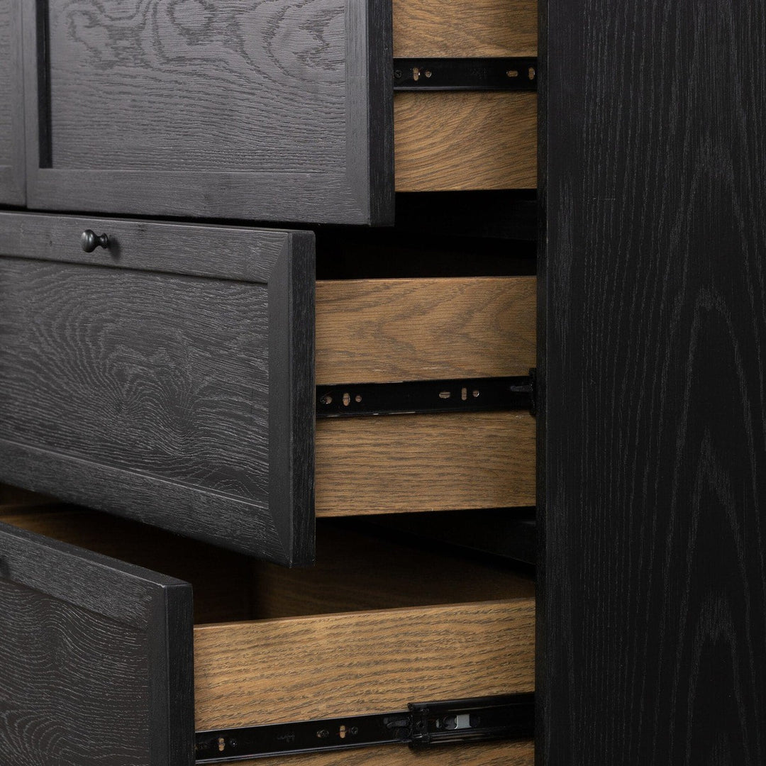 Evelyn 9 Drawer Dresser - Drifted Matte Black