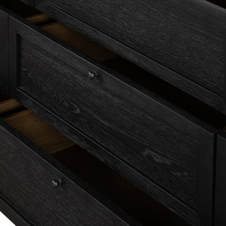 Evelyn 9 Drawer Dresser - Drifted Matte Black