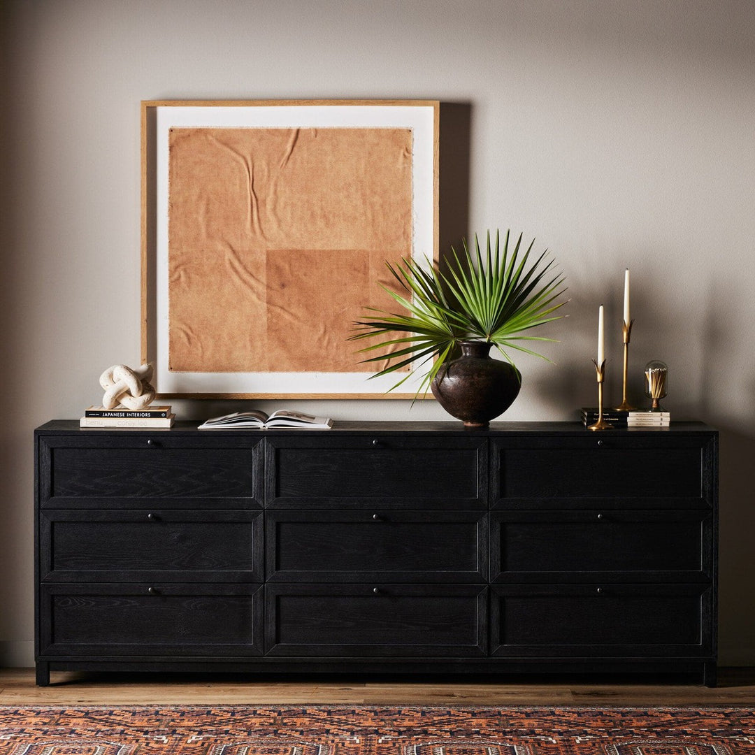 Evelyn 9 Drawer Dresser - Drifted Matte Black