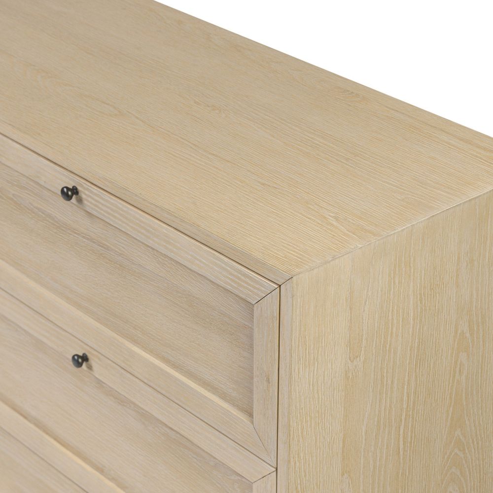 Millie 9 Drawer Dresser - Light Bleach Oak Veneer