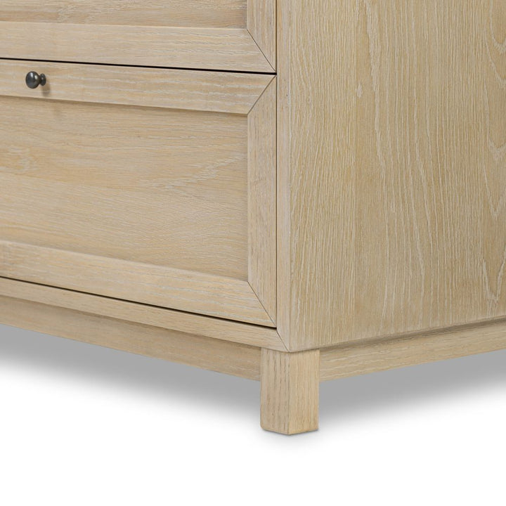 Millie 9 Drawer Dresser - Light Bleach Oak Veneer