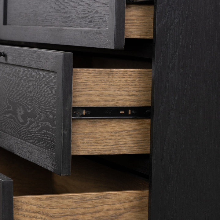 Evelyn 6 Drawer Dresser - Drifted Matte Black