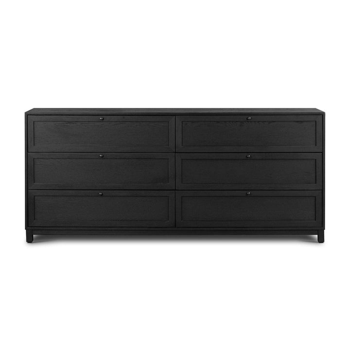 Evelyn 6 Drawer Dresser - Drifted Matte Black