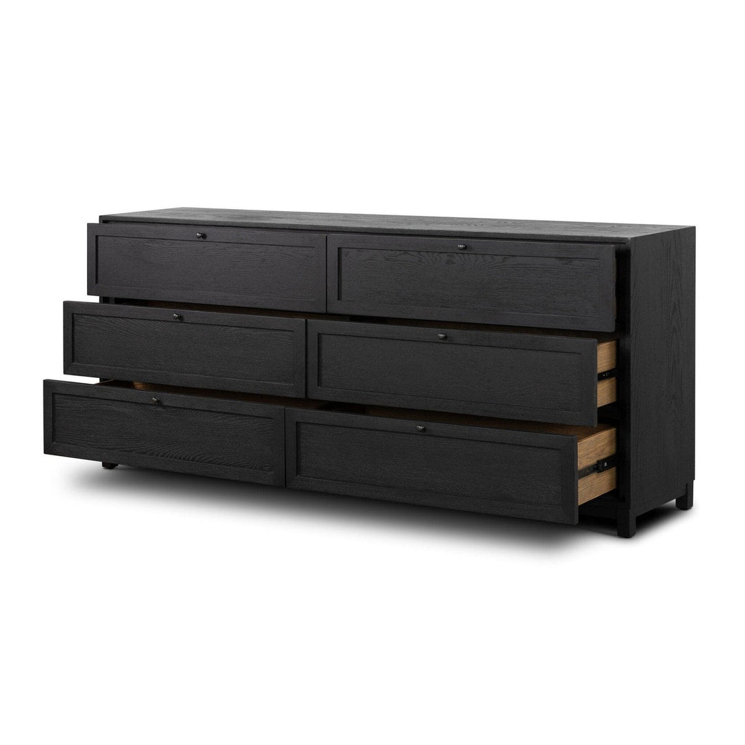 Evelyn 6 Drawer Dresser - Drifted Matte Black