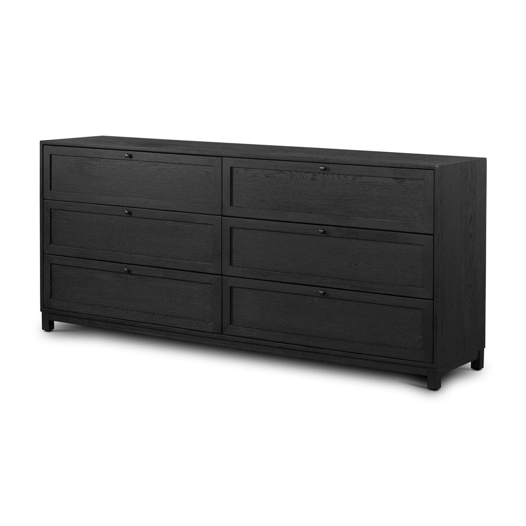 Evelyn 6 Drawer Dresser - Drifted Matte Black