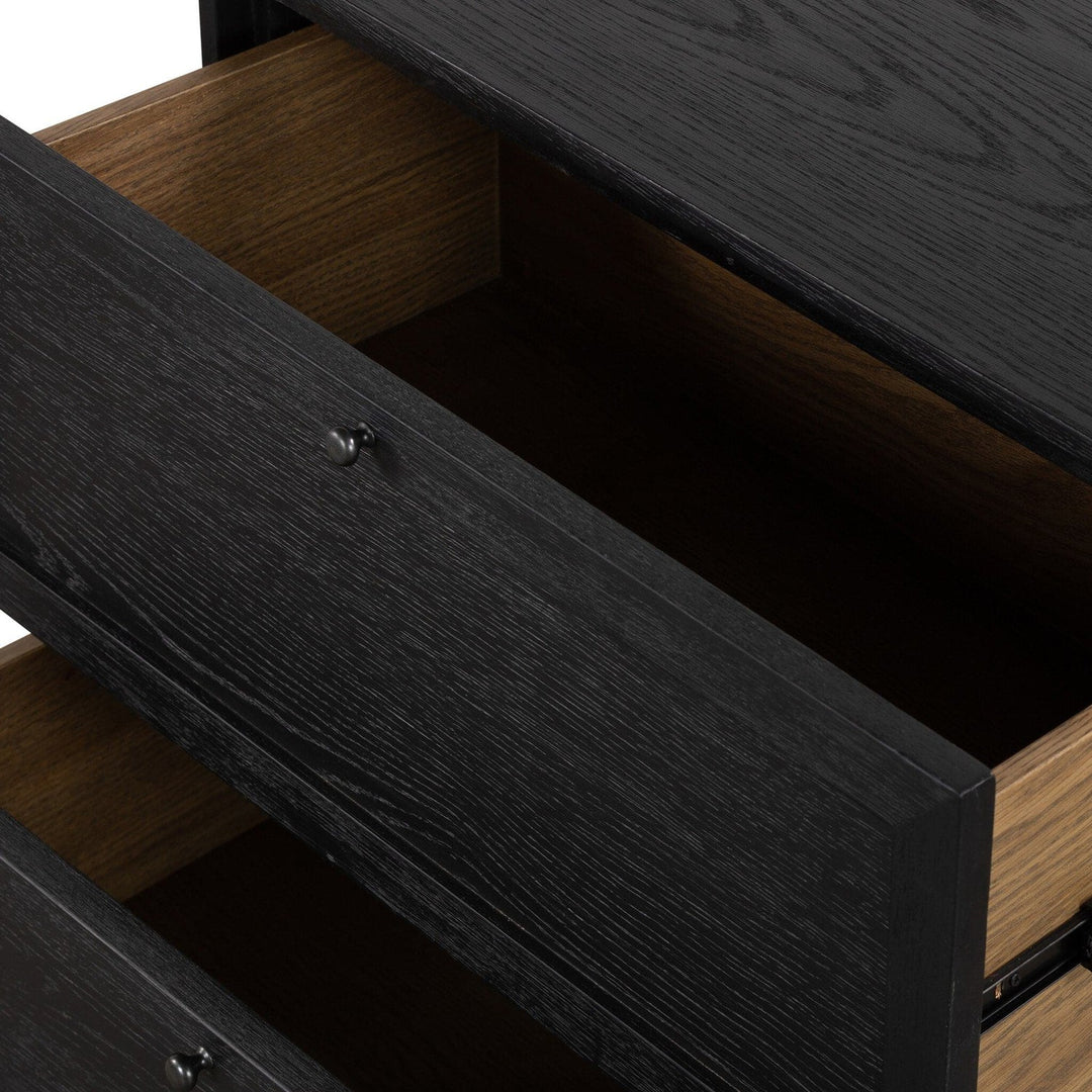 Evelyn Nightstand - Drifted Matte Black