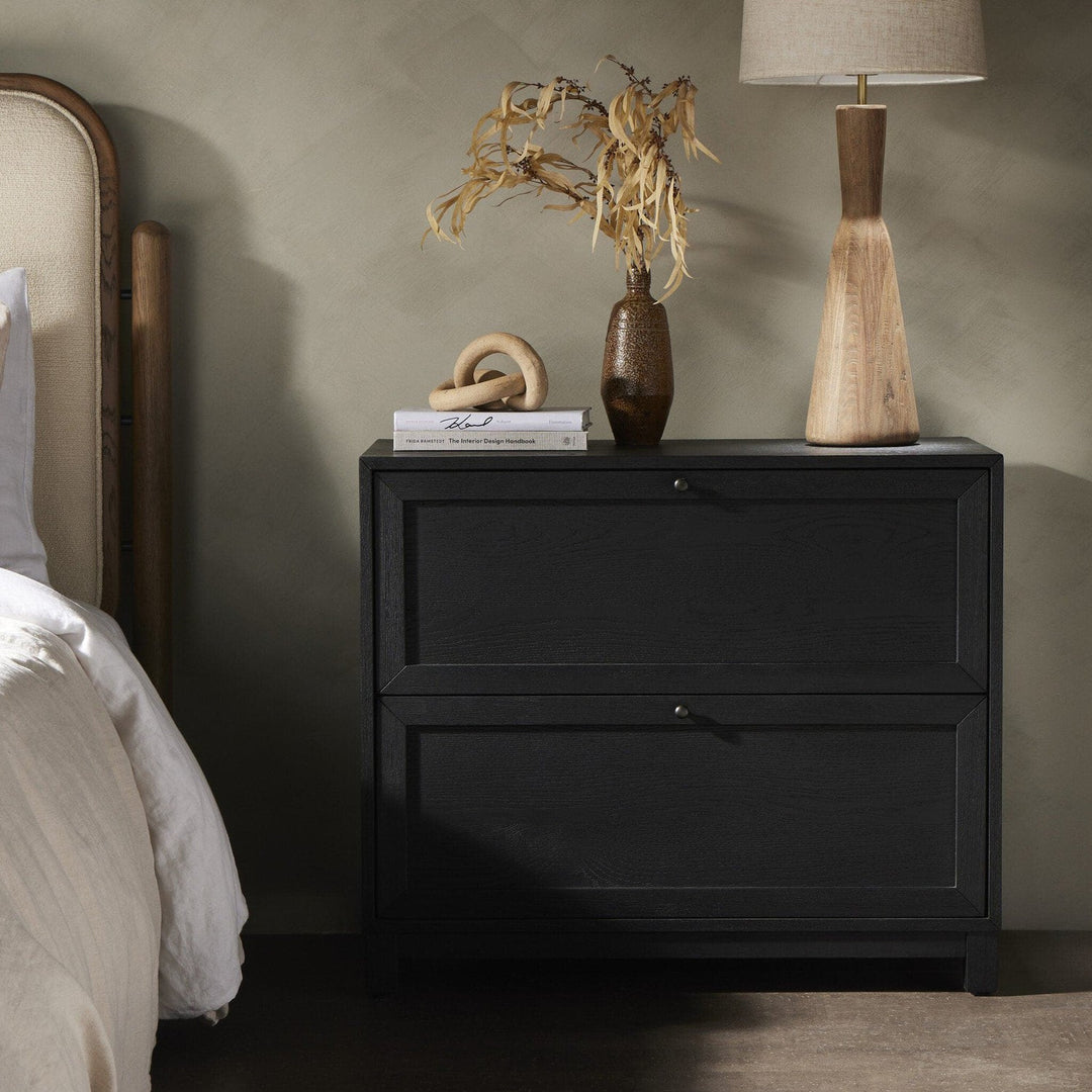 Evelyn Nightstand - Drifted Matte Black