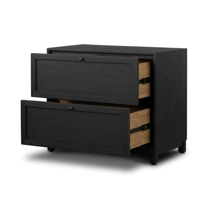 Evelyn Nightstand - Drifted Matte Black